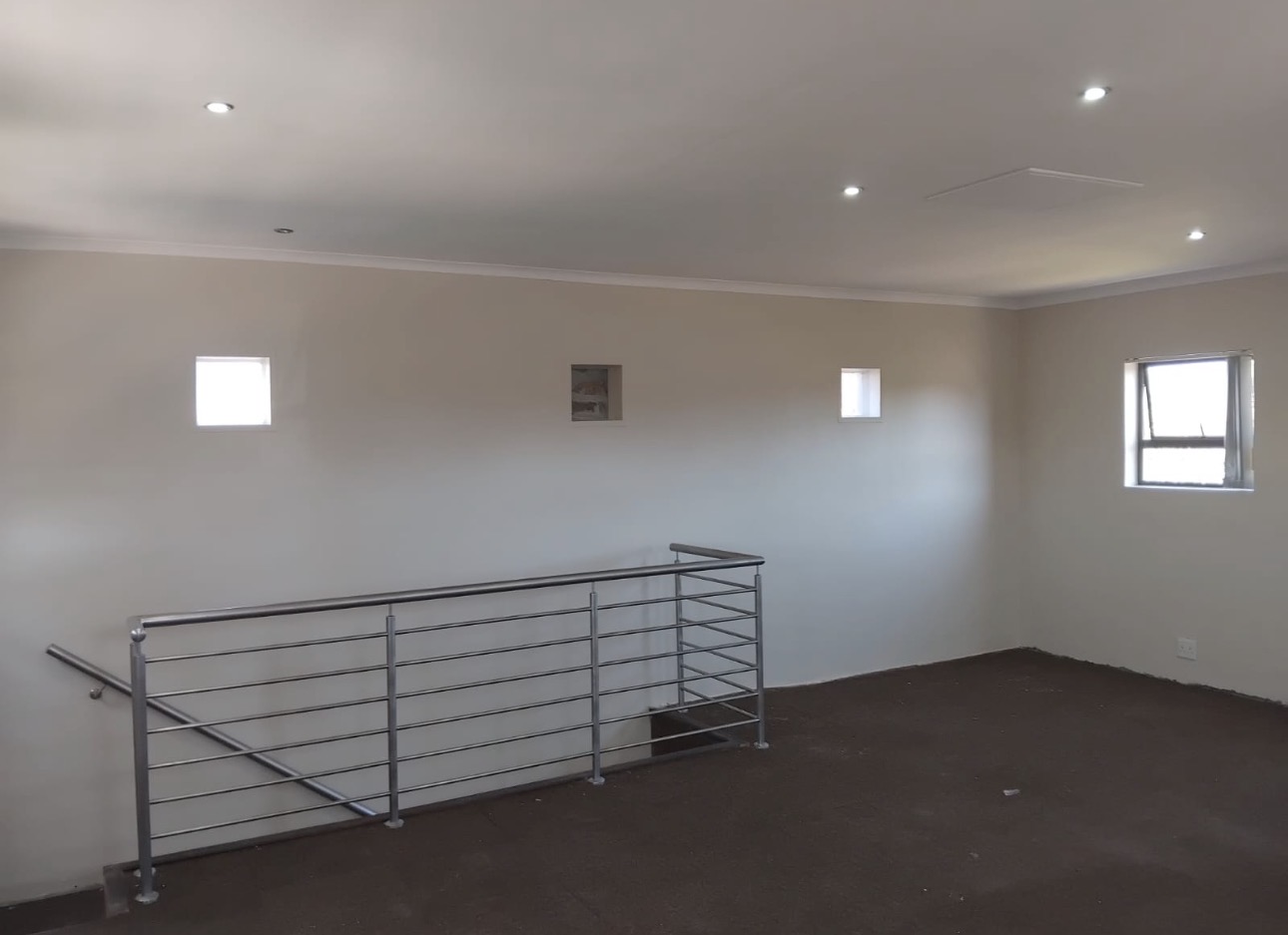 Wall after painting — smooth fresh paint